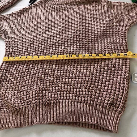 Guess sweater Chucky ribs Women XL Blush Cotton Blend Zip arm - Picture 11 of 16